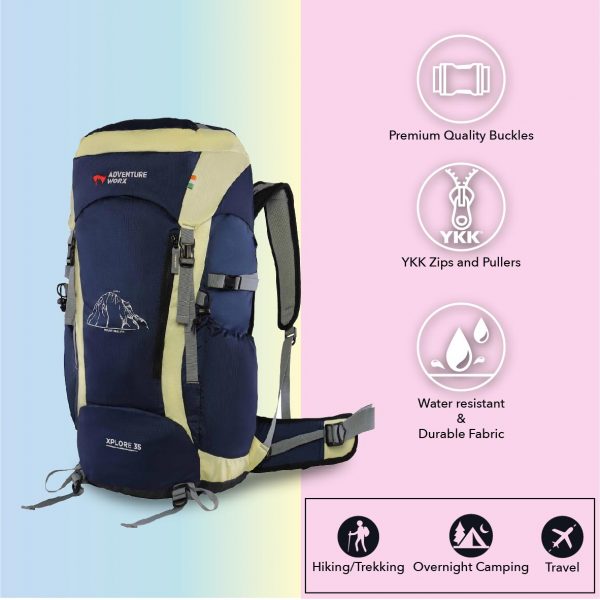 Xplore 35L Rucksack for Hiking/Trevlling on rent