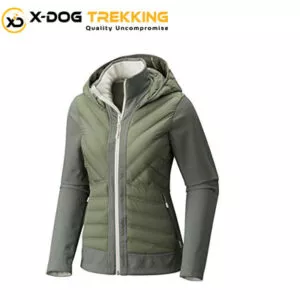 trekking gear down jacket on rent