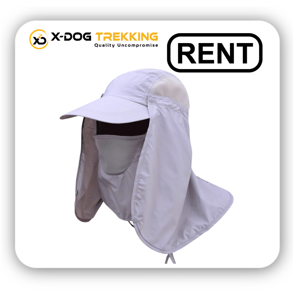 Sun Cap With Neck Protection For Trekking On Rent