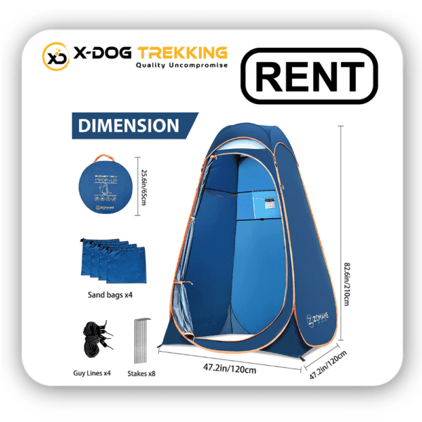 clothes changing tent - rental