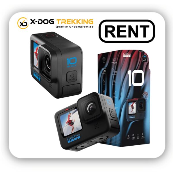 GoPro HERO10 Black rental, GoPro rental, action camera rental, GoPro 5K video, GoPro HyperSmooth, waterproof camera rental, adventure camera rental, XDogTrekking, outdoor rentals, XDogTrekking.com, rent GoPro, adventure rentals.