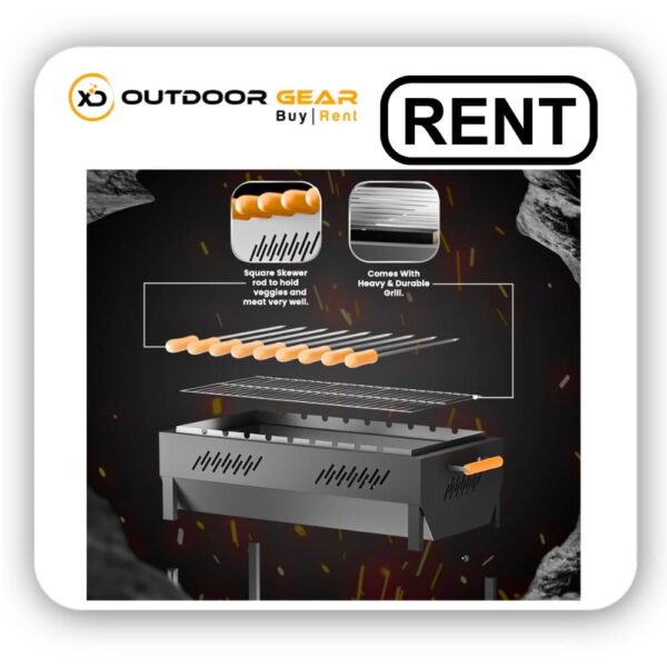 Rent a Barbeque Grill in Bangalore Free Charcoal & Skewers