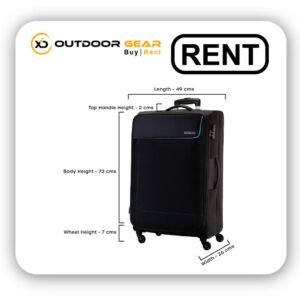 American Tourister Jamaica 80 Cms Large Luggage Trolley On Rent