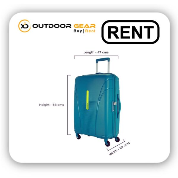 American Tourister Luggage Trolley Bag On Rent In Bangalore- Height