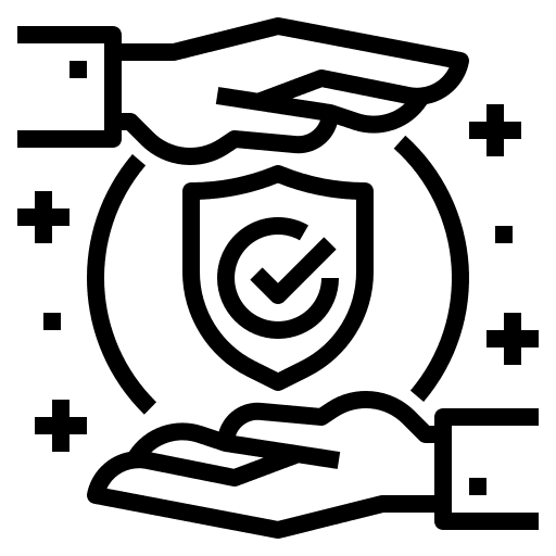 Sanitized hygiene products on rent icon