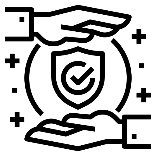 Sanitized hygiene products on rent icon
