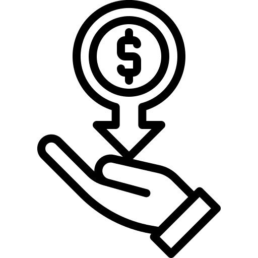 Affordable gear rental rates icon