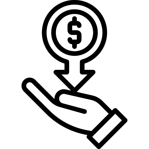 Affordable gear rental rates icon