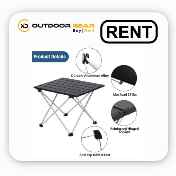 Camping Table for Rent in Bangalore - Foldable & Portable