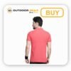 Men's Pink Mandarin Collar Polo T-Shirt_ Breathable Polyester, Regular Fit (4) Men's Pink Mandarin Collar Polo T-Shirt: Polyester, Regular Fit