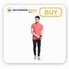 Men's Pink Mandarin Collar Polo T-Shirt_ Breathable Polyester, Regular Fit (5) Men's Pink Mandarin Collar Polo T-Shirt: Polyester, Regular Fit