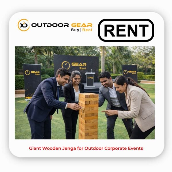Rent Giant Wooden Jenga for Outdoor Corporate Events in Bangalore (1) Rent Giant Wooden Jenga for Outdoor Corporate Events in Bangalore