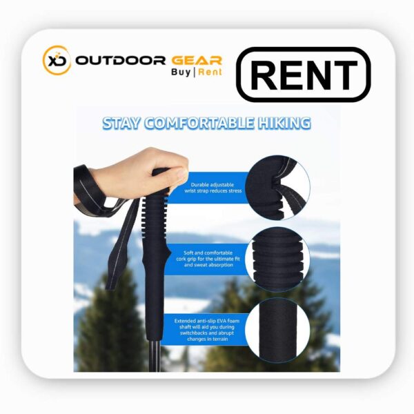 Ultra Foldable Hiking Poles for Rental in Bangalore | Rent from Outdoor Gear