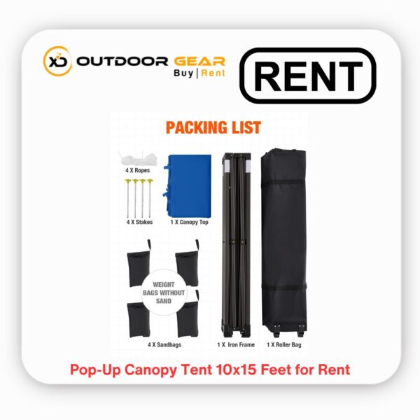 Rent 10x15 Feet Pop-Up Canopy Tent in Bangalore _ Outdoor Gear