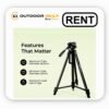 Foldable Tripod Stand with Phone Holder & 360° Ball Head on Rent Bangalore (3) Foldable Tripod Stand with Phone Holder & 360° Ball Head on Rent Bangalore