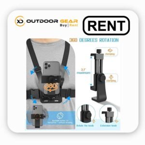mobile phone chest strap harness mount on rent in bangalore