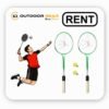 Badminton Racket Set of 2 with 2 Shuttlecock on Rent in Bangalore Badminton Racket Set of 2 with 2 Shuttlecock on Rent in Bangalore
