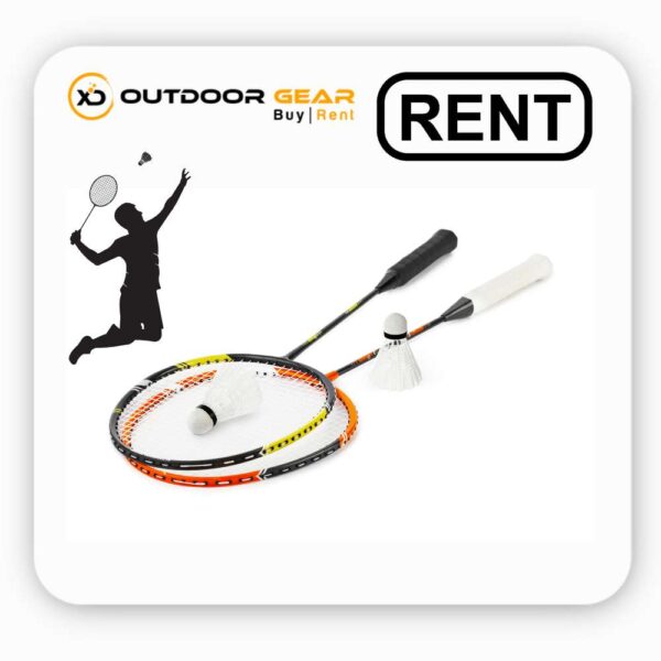 Badminton Racket Set of 2 with 2 Shuttlecock on Rent in Bangalore