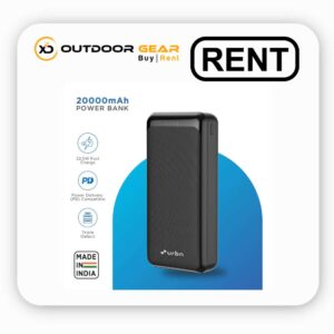 Rent 20000mAh Fast Charging Power Bank in Bangalore – Triple Output, Flight-Safe & Fast Charging