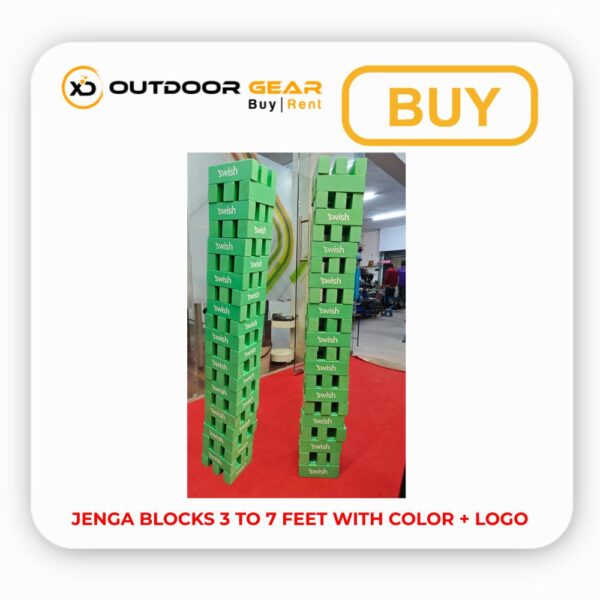 Buy Giant Wooden Jenga with Branding | Custom 3 to 7 Feet Sets