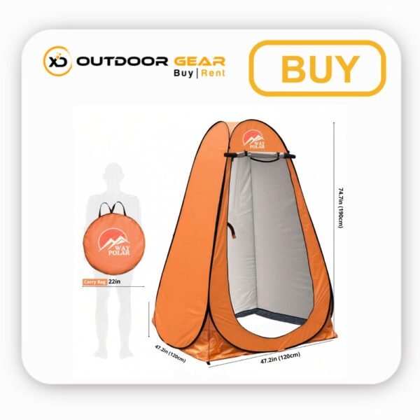 Buy dress changing tent in bangalore - Orange, Blue & Green