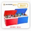 Buy 50 Ltr Ice Box for Travelling in Red and Blue Color Options Buy 50 Ltr Ice Box for Travelling in Red and Blue Color Options