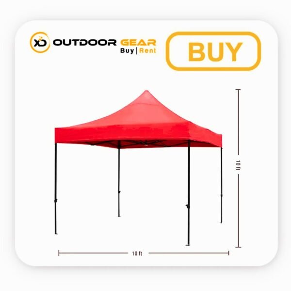Buy Waterproof Red Canopy Tent 10 x 10 ft for Outdoor in Bangalore