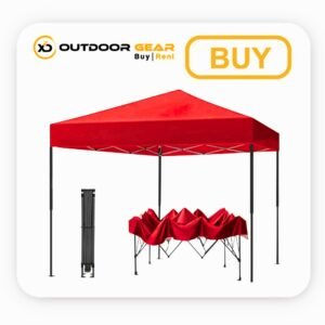 Buy Waterproof Red Canopy Tent 10 x 10 ft for Outdoor in Bangalore