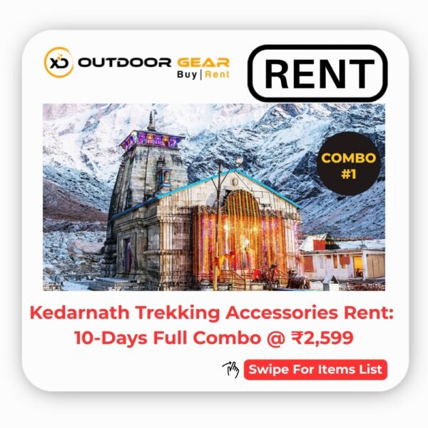Kedarnath Trekking Accessories Rental Bangalore: 10-Days Full Combo @ ₹2,599