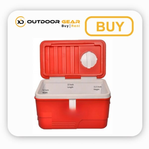Red ice box container for outdoor travel in bangalore (3) Red 14 Ltrs ice box container for outdoor travel in bangalore