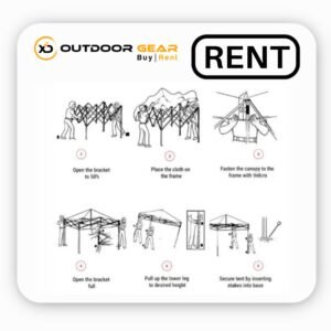 Rent Blue Waterproof Gazebo Tent 10 x 10 ft for Outdoor in Bangalore