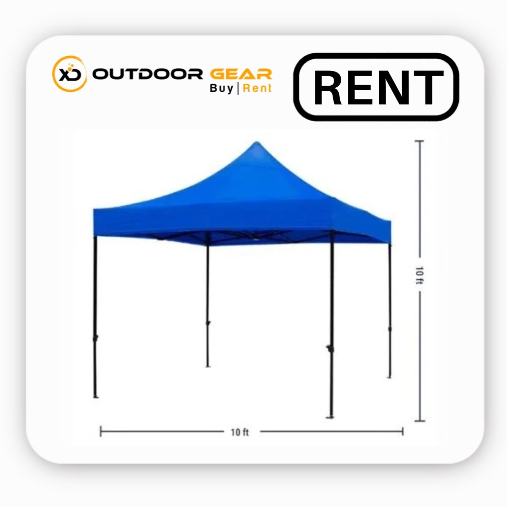 Rent Blue Waterproof Gazebo Tent 10 x 10 ft for Outdoor in Bangalore