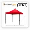 Rent Red Waterproof Gazebo Tent 10 x 10 ft for Outdoor in Bangalore (2) Rent Red Waterproof Gazebo Tent 10 x 10 ft for Outdoor in Bangalore