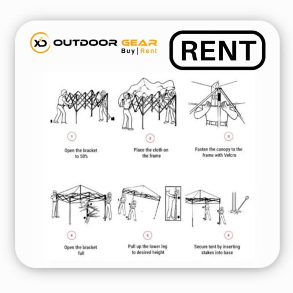 Rent Red Waterproof Gazebo Tent 10 x 10 ft for Outdoor in Bangalore (3) Rent Red Waterproof Gazebo Tent 10 x 10 ft for Outdoor in Bangalore