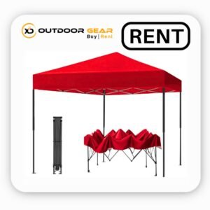 Rent Red Waterproof Gazebo Tent 10 x 10 ft for Outdoor in Bangalore