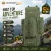 Ergonomic back support system of the Tripole trekking bag