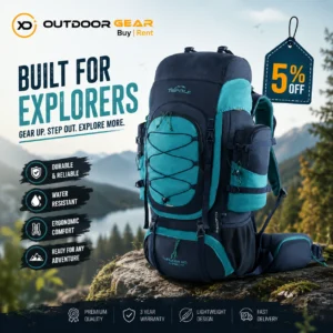 Tripole Walker Pro 60L metal frame rucksack front view in Bangalore