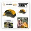 Coleman 8 Person Camping Waterproof Dome Tent on Rent Bangalore