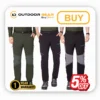 Front view of Tripole Trailblazer cargo pants with elastic waistband and belt