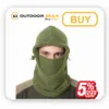 Green Tripole fleece balaclava for face and mouth cover displayed in Bangalore store Green Tripole fleece balaclava for face and mouth cover displayed in Bangalore store