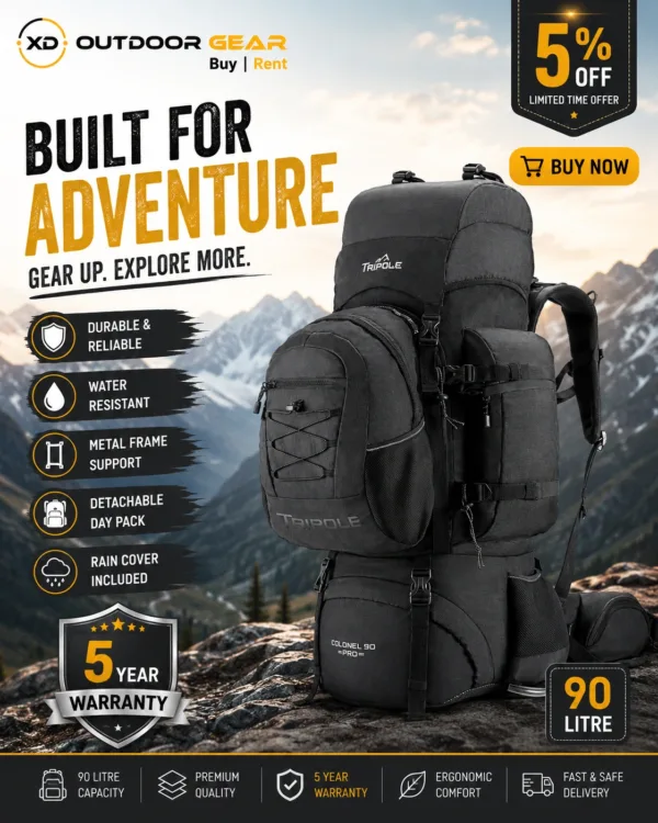 Internal aluminum frame and hard fiber board inside the Tripole Colonel Pro backpack. Internal aluminum frame and hard fiber board inside the Tripole Colonel Pro backpack.