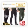 Side pocket detail of Tripole Trailblazer lightweight cargo pants with zipper