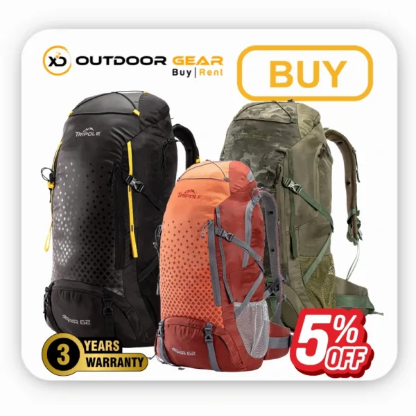 Tripole 62 Litres Air Trekking and Travel Rucksack with Rain Cover and Laptop Sleeve in Bangalore Tripole 62 Litres Air Trekking and Travel Rucksack with Rain Cover and Laptop Sleeve in Bangalore