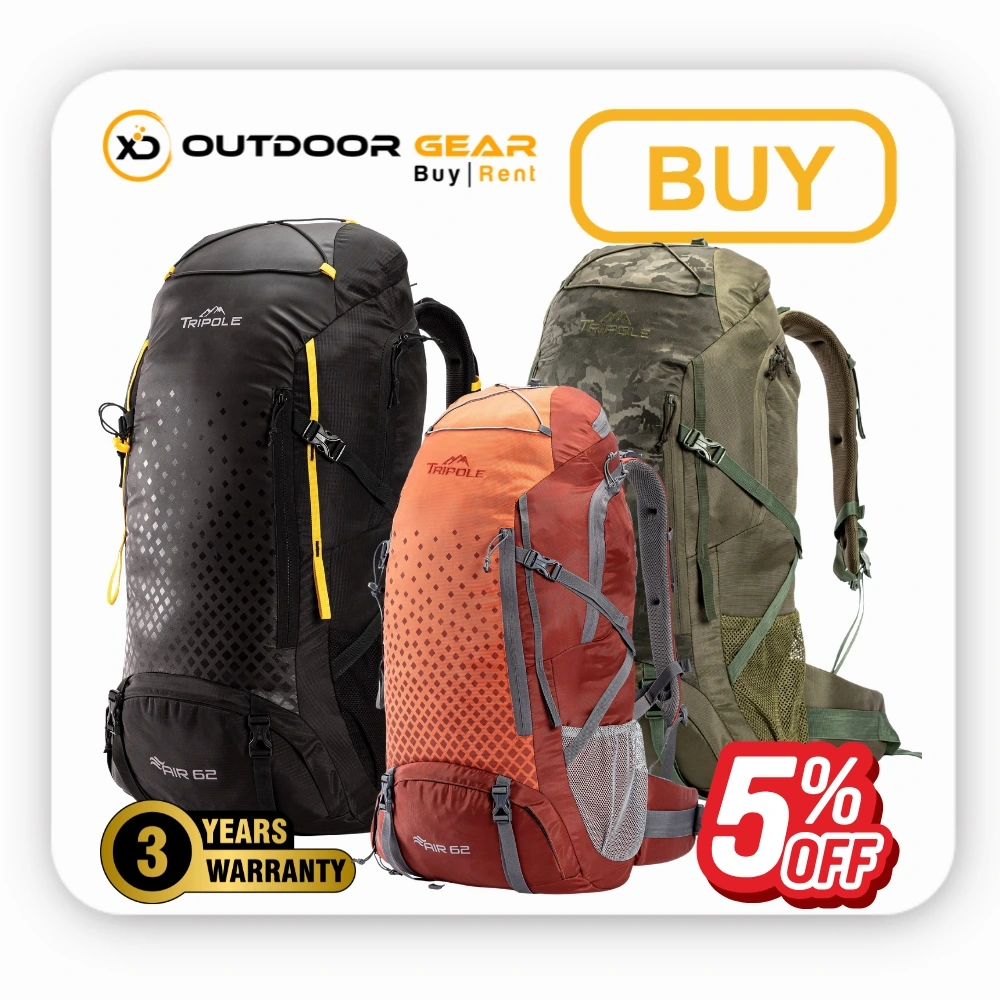 Tripole 62 Litres Air Trekking and Travel Rucksack with Rain Cover and Laptop Sleeve in Bangalore