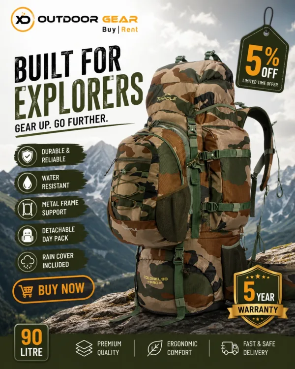 Tripole Colonel Pro 90L Rucksack in Bangalore Tripole Colonel Pro 90L Rucksack in Bangalore