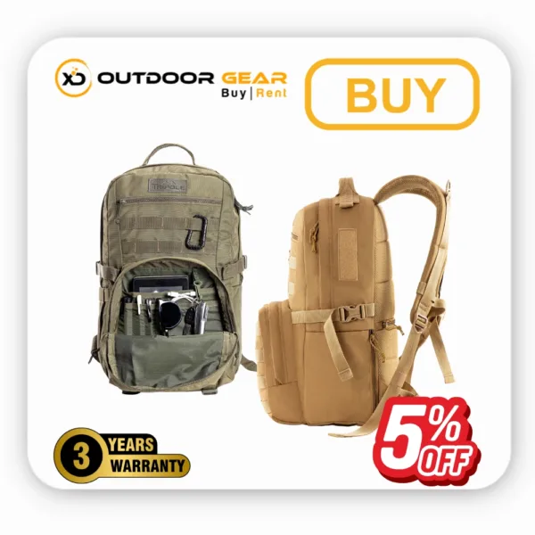 Tripole Captain 25 Litres Tactical Laptop Backpack with MOLLE Webbing and Carabiner in Bangalore (1) Tripole Captain 25 Litres Tactical Laptop Backpack with MOLLE Webbing and Carabiner in Bangalore