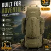 Tripole Colonel 95L Metal Frame Rucksack in Black
