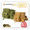 Tripole Ranger multi-utility waist pack with detachable bottle holder in black